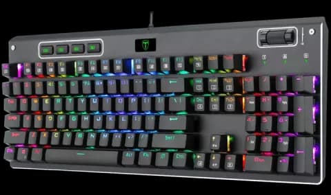 کیبورد سیمی گیمینگ T-DAGGER مدل Adriatic T-TGK316 با سوییچ قرمز