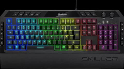 کیبورد سیمی Sharkoon مدل GAMING SKILLER SGK5