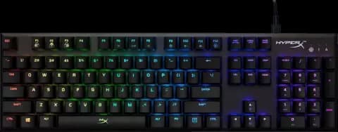  کیبورد سیمی HYPERX مدل GAMING ALLOY FPS RGB با سوییچ نقره ای
