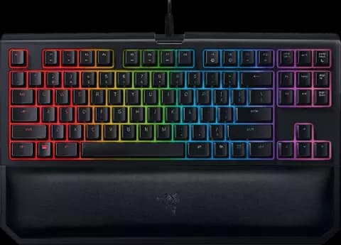 کیبورد سیمی Razer مدل GAMING BLACKWIDOW TOURNAMENT EDITION CHROMA V2 با سوییچ سبز