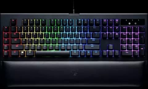 کیبورد سیمی Razer مدل GAMING BLACKWIDOW CHROMA V2 2016 با سوییچ نارنجی