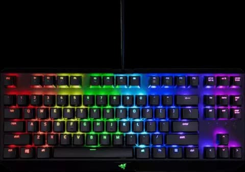 کیبورد سیمی Razer مدل GAMING BLACKWIDOW TOURNAMENT EDITION CHROMA V2 با سوییچ نارنجی