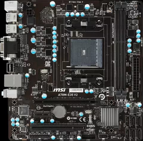 مادربرد MSI DDR3 مدل A78M-E35 V2