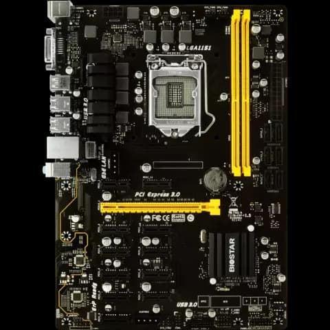 مادربرد Biostar DDR4 مدل TB250-BTC PRO VER6.2