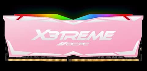 رم دسکتاپ (8GB*1) 8 گیگابایت OCPC مدل X3 RGB PINK DDR4 3600MHz