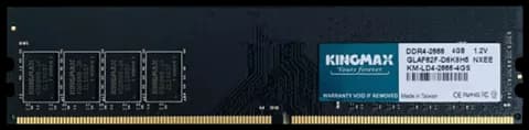 رم دسکتاپ (4GB*1) 4 گیگابایت KINGMAX مدل GLAF62F-D8 DDR4 2666(2400)MHz