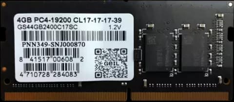 رم لپ تاپ 4 گیگابایت Geil مدل  GS44GB2400C17SC