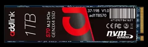 حافظه SSD اینترنال 1 ترابایت Addlink مدل S70 Lite NVMe M.2