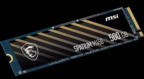 حافظه SSD اینترنال 500 گیگابایت MSI مدل SPATIUM M450 NVME M.2