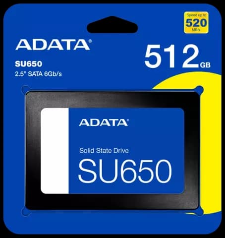 حافظه SSD اینترنال 512 گیگابایت Adata مدل  SU650