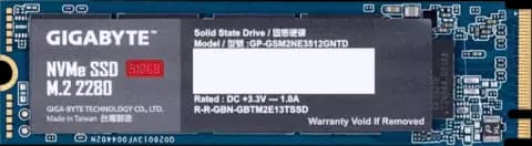 حافظه SSD اینترنال 512 گیگابایت Gigabyte مدل GP-GSM2NE3512GNTD NVME M.2