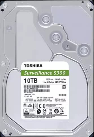 هارد اینترنال 10 ترابایت Toshiba مدل SURVEILLANCE S300 HDWT31A 