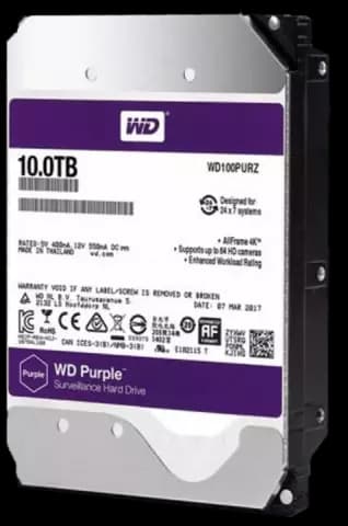 هارد اینترنال 10 ترابایت WD مدل PURPLE SURVEILLANCE WD101PURZ 
