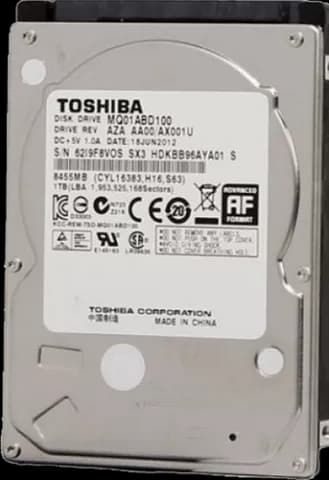 هارد اینترنال 1ترابایت Toshiba مدل MQ01ABD100