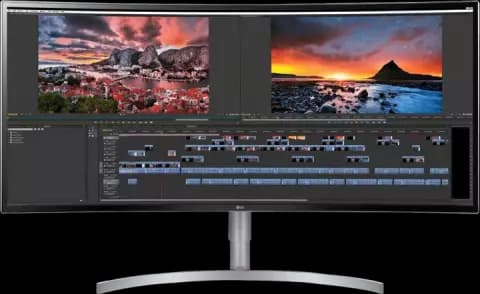 مانیتور منحنی 38 اینچ LG مدل 38WK95C-W