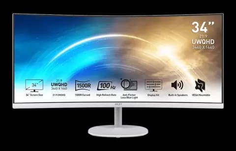 مانیتور منحنی 34 اینچ MSI مدل Pro MP341CQW
