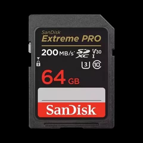 مموری کارت 64 گیگابایت Sandisk مدل Extreme PRO کلاس 10 استاندارد UHS-I U3