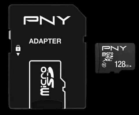مموری کارت 128 گیگابایت PNY مدل Performance Plus کلاس 10 همراه با آداپتور