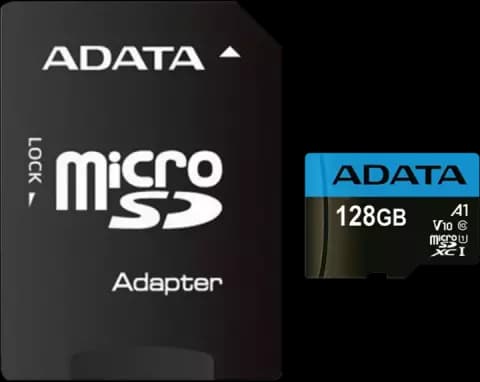 مموری کارت 128 گیگابایت ADATA مدل Premier کلاس 10 استاندارد UHS-I U1 همراه با آداپتور