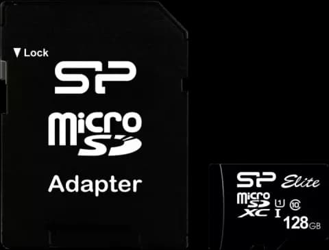 مموری کارت 128 گیگابایت Silicon Power مدل Elite همراه با آداپتور
