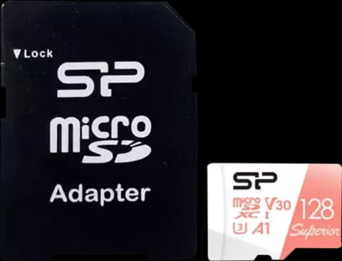 مموری کارت 128 گیگابایت Silicon Power مدل SUPERIOR همراه با آداپتور