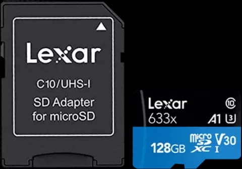 مموری کارت 128 گیگابایت Lexar مدل 633X همراه با آداپتور