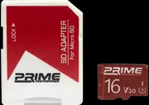 مموری کارت 16 گیگابایت PRIME همراه با آداپتور