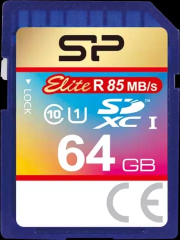 مموری کارت 64 گیگابایت Silicon Power مدل Elite کلاس 10 استاندارد UHS-I U1 همراه با آداپتور