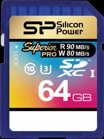 مموری کارت 64 گیگابایت Silicon Power مدل Superior Pro کلاس 10 استاندارد UHS-I U3