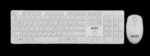 کیبورد و موس بی‌ سیم MSI مدل RF1430W-US + MA004W