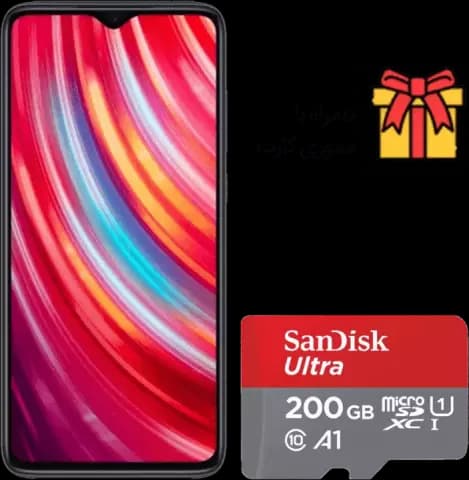 گوشی موبایل 128 گیگابایت Xiaomi REDMI مدل NOTE 8 PRO نسخه گلوبال به همراه مموری کارت 200 گیگابایت Sandisk