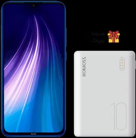 گوشی موبایل 128 گیگابایت Xiaomi REDMI مدل NOTE 8 به همراه پاوربانک 10000 میلی آمپر ROMOSS