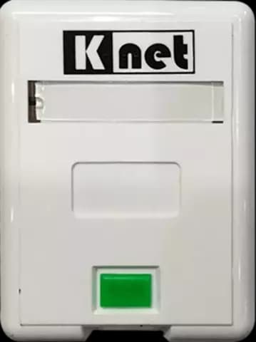پریز روکار شاتر دار تک پورت شبکه K-NET مدل K-N1097