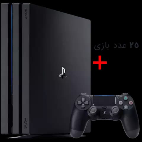 کنسول بازی SONY پلی استیشن 4 پرو یک ترابایت مدل CUH-7116B به همراه 25 بازی