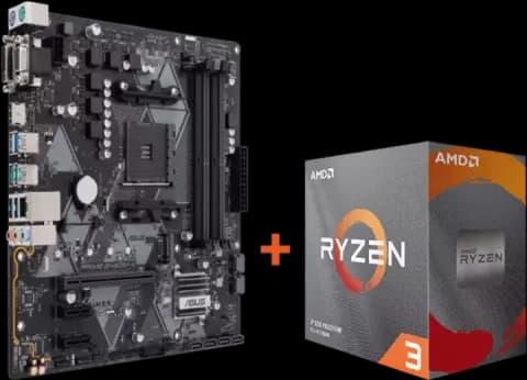 باندل مادربرد ASUS PRIME B450M-A/CSM به همراه پردازنده AMD RYZEN 3 3100