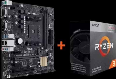 باندل مادربرد ASUS PRIME A320M-C R2.0 به همراه پردازنده AMD RYZEN 3 3200G