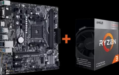 باندل مادربرد ASUS PRIME A320M-K به همراه پردازنده AMD RYZEN 3 3200G