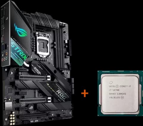 باندل مادربرد ASUS ROG STRIX Z490-F GAMING به همراه پردازنده INTEL CORE I7 10700