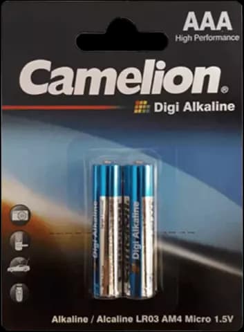 باتری نیم قلمی Camelion مدل LR03-BP2DG