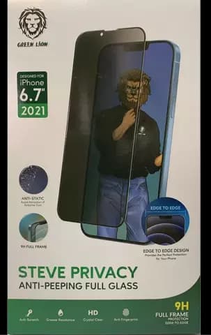محافظ صفحه نمایش Green Lion مدل Steve Privacy مناسب برای iPhone 13 Pro Max
