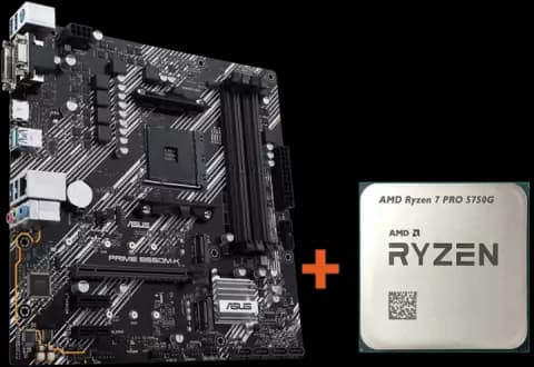 باندل مادربرد Asus Prime B550M-K به همراه پردازنده AMD Ryzen 7 Pro 5750G