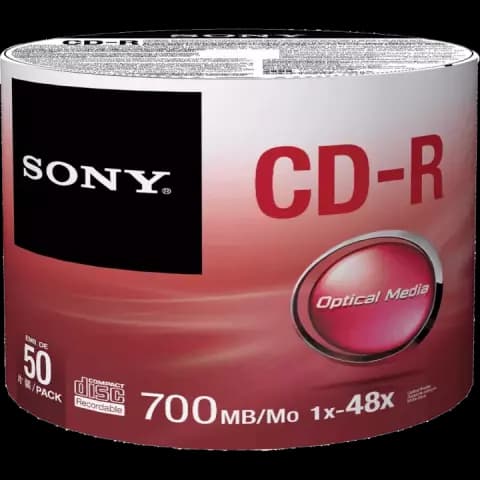بسته 50 عددی CD خام SONY