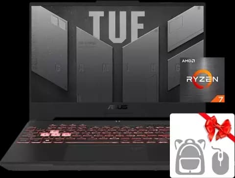 لپ تاپ گیمینگ 15.6 اینچ Asus مدل TUF Gaming A15 FA507RC - HN097