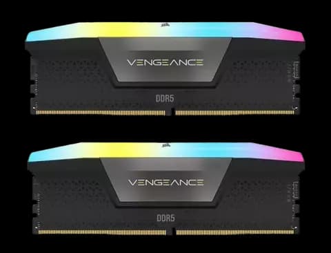 رم دسکتاپ (16GB*2) 32 گیگابایت Corsair مدل VENGEANCE RGB DDR5 6000MHz