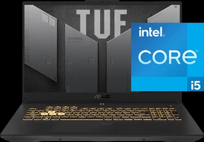 لپ تاپ گیمینگ 17.3 اینچ ASUS مدل TUF Gaming F17 FX707ZC4-HX039 (i5 12500H-24GB-512GB SSD-RTX 3050-FHD-Backlight)