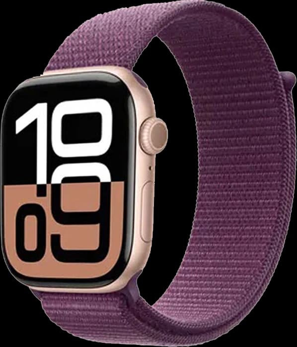 ساعت هوشمند Apple Watch سری 10 مدل Rose Gold AL Plum SL GPS 46MM