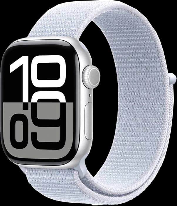 ساعت هوشمند Apple Watch سری 10 مدل Silver Al Blue Cloud SL GPS 46MM