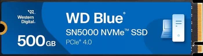 حافظه SSD اینترنال ۵۰۰ گیگابایت WD مدل Blue SN5000 WDS100T4B0E