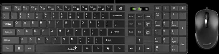 کیبورد و موس سیمی Genius مدل SLIMSTAR C126 AI