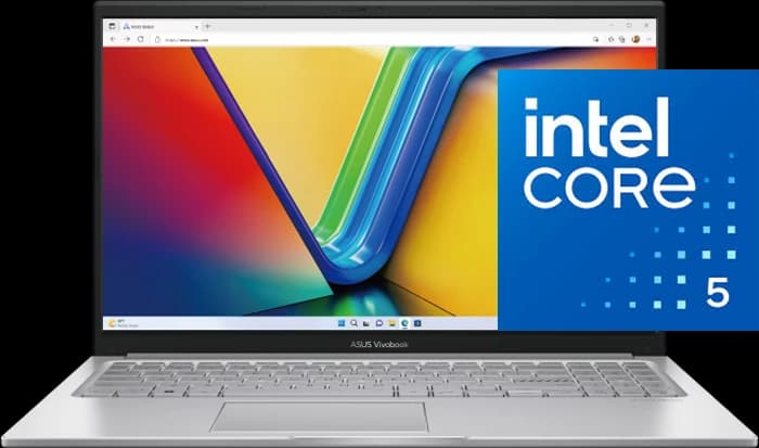 لپ تاپ 15.6 اینچ ASUS مدل VivoBook 15 F1504VAP-WH56 (Core 5 120U-16GB-512GB SSD-Intel Graphics-FHD)